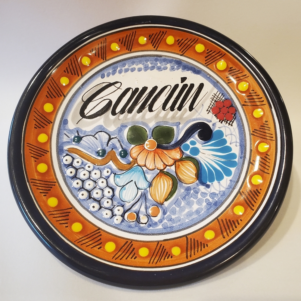 Cancun Talavera Handpainted plate